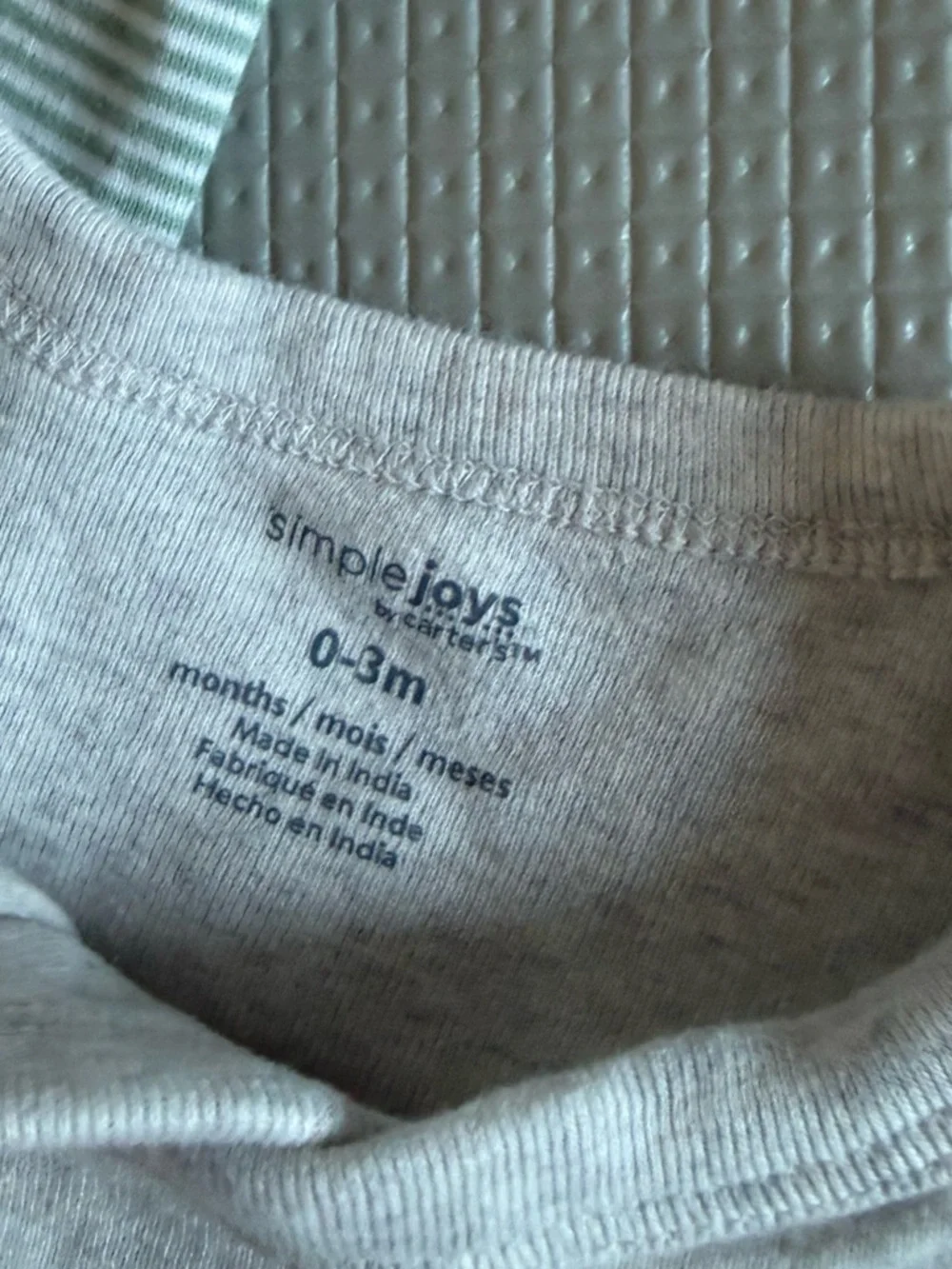 Simple Joys|Baby boy or gender neutral Cotton Kimono Onesie Bodysuit SET,neutral - Picture 7 of 9